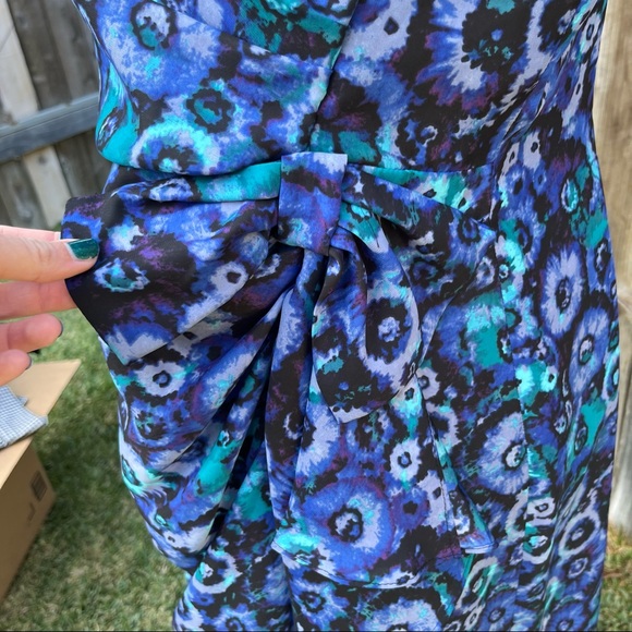 Blue Patterned Lauren Conrad Dress - Picture 4 of 7